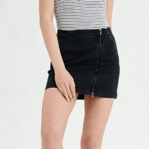 AE Denim X High-Wasted Denim Skirt